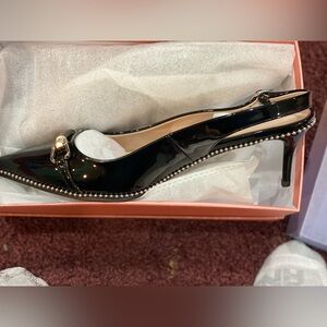 Elegant Black Patent Leather Women's Shoes